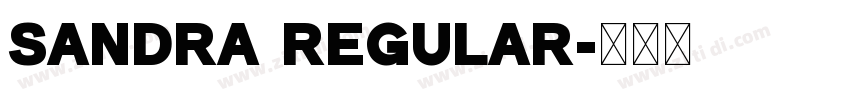 Sandra Regular字体转换